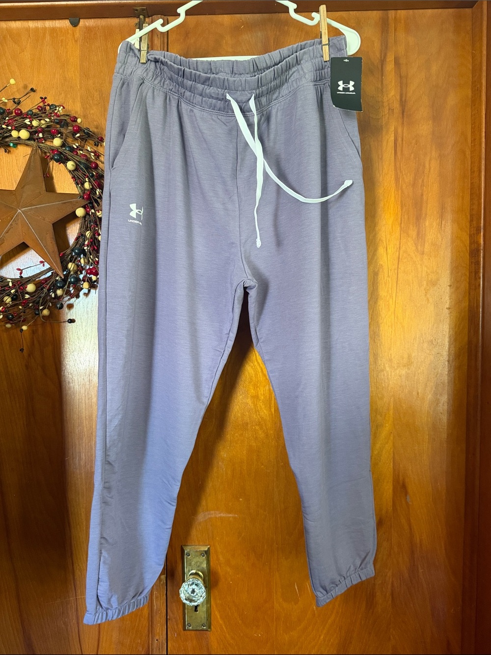 Under Armour Lavender-Purple Drawstring Joggers